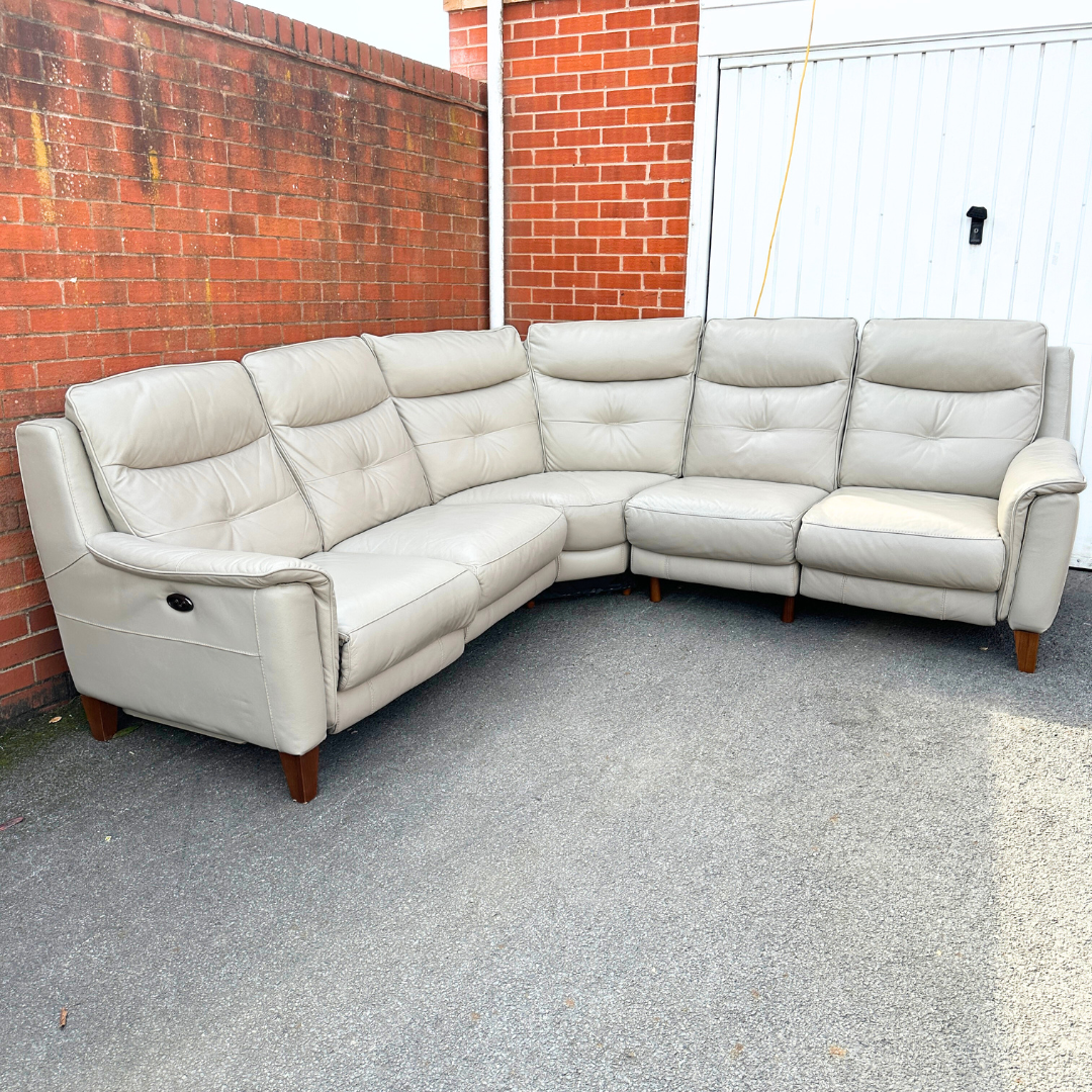 Sofology Estel Power Recliner Corner Sofa with USB - Excellent Condition