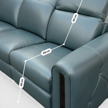 Brand New Sofology Kingsbridge Leather 3 Seater - Free Local Delivery | RRP £2400