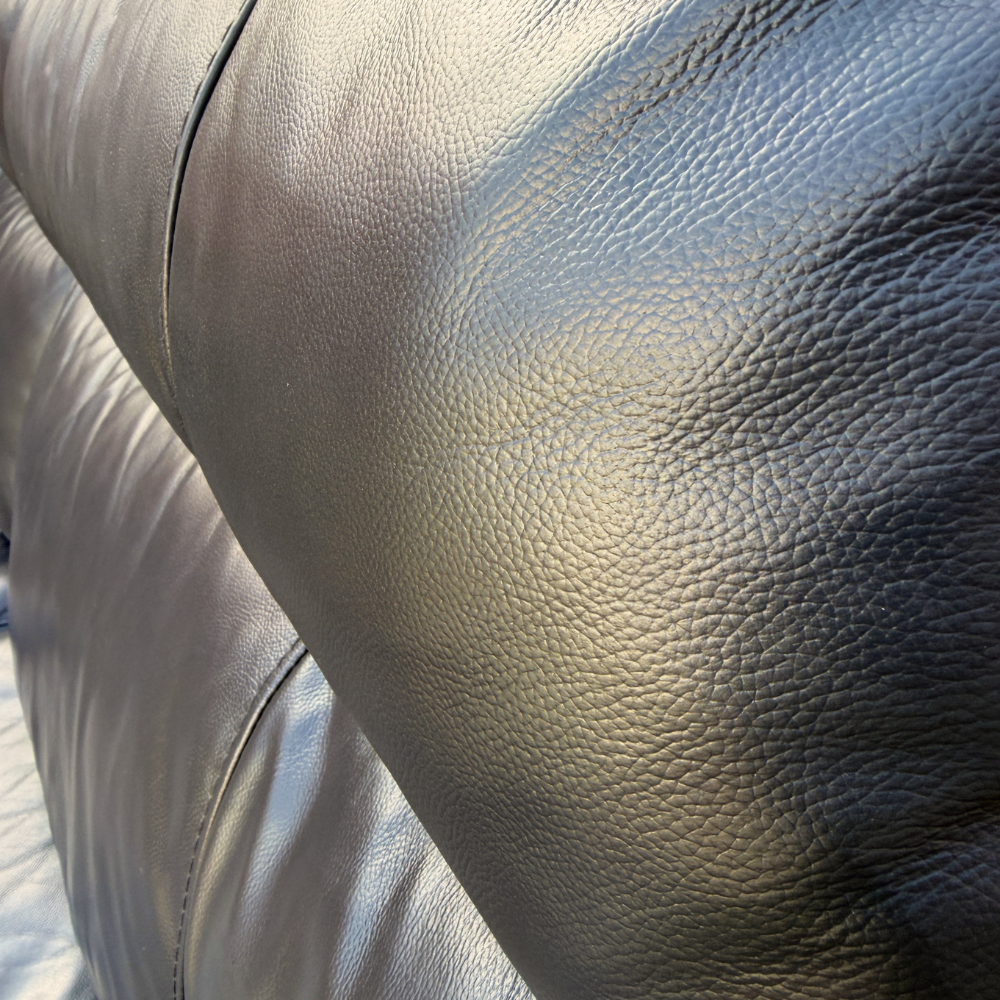 Dfs Electric Recliner & Headrests Corner Sofa - Genuine Dark Brown Leather