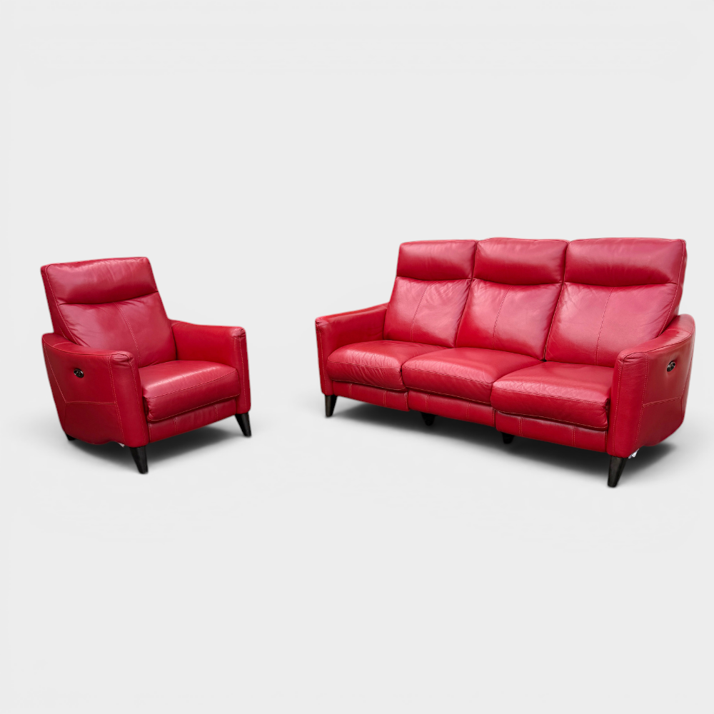 Furniture Village "World of Leather The Petit Collection " Sofa Suite  | RRP £2800