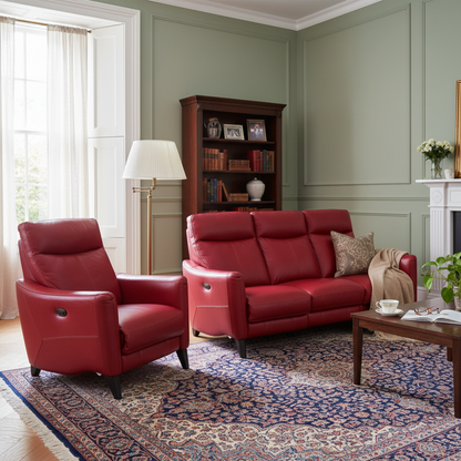 Furniture Village "World of Leather The Petit Collection " Sofa Suite  | RRP £2800