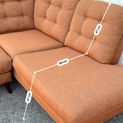 Ex-Display DFS New Camden Corner Sofa - Spice Camden Weave | RRP £2049