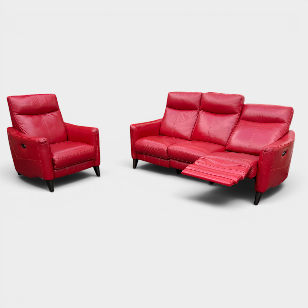 Furniture Village "World of Leather The Petit Collection " Sofa Suite  | RRP £2800