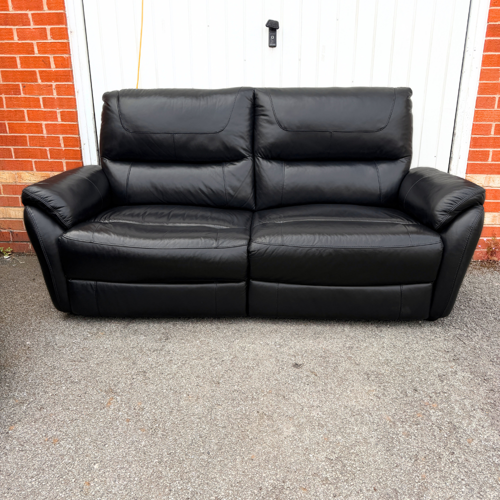 Furniture Village High Back 3 & 2 Seater Sofa Suite & Free Footstool