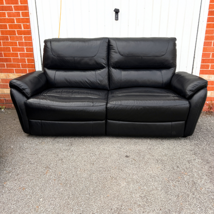 Furniture Village High Back 3 & 2 Seater Sofa Suite & Free Footstool