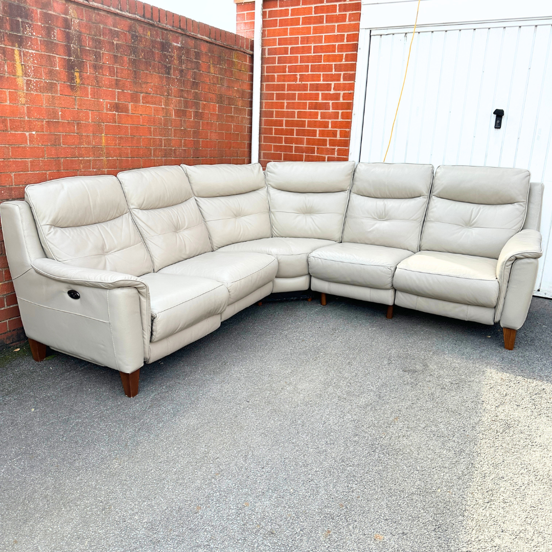 Sofology Estel Power Recliner Corner Sofa with USB - Excellent Condition