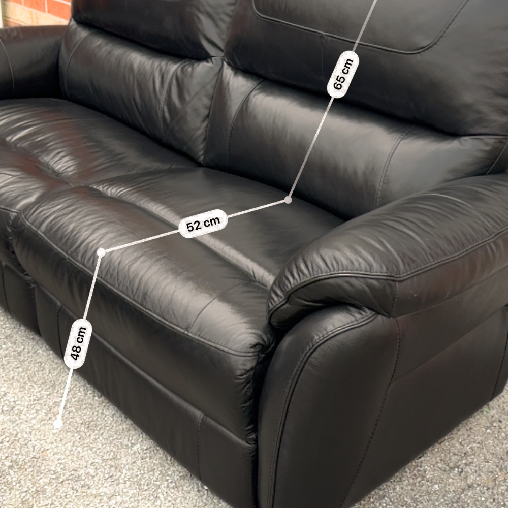 Furniture Village High Back 3 & 2 Seater Sofa Suite & Free Footstool