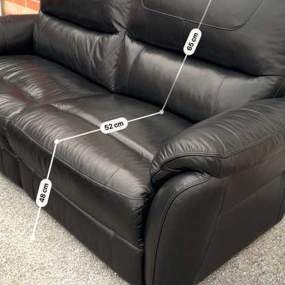 Furniture Village High Back 3 & 2 Seater Sofa Suite & Free Footstool