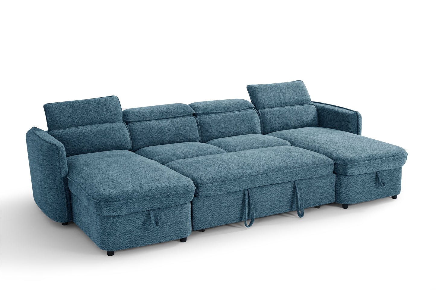 The Luvanto Collection | Blue U Shape Corner Sofabed