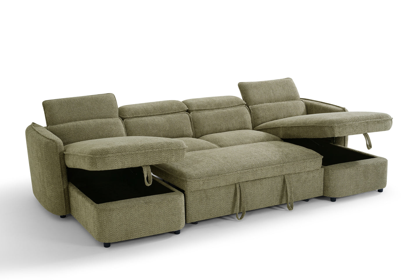The Luvanto Collection | Matcha U Shape Corner Sofabed