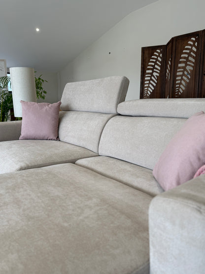 The Verano Sofa | Beige 3 Seater Electric Sofabed