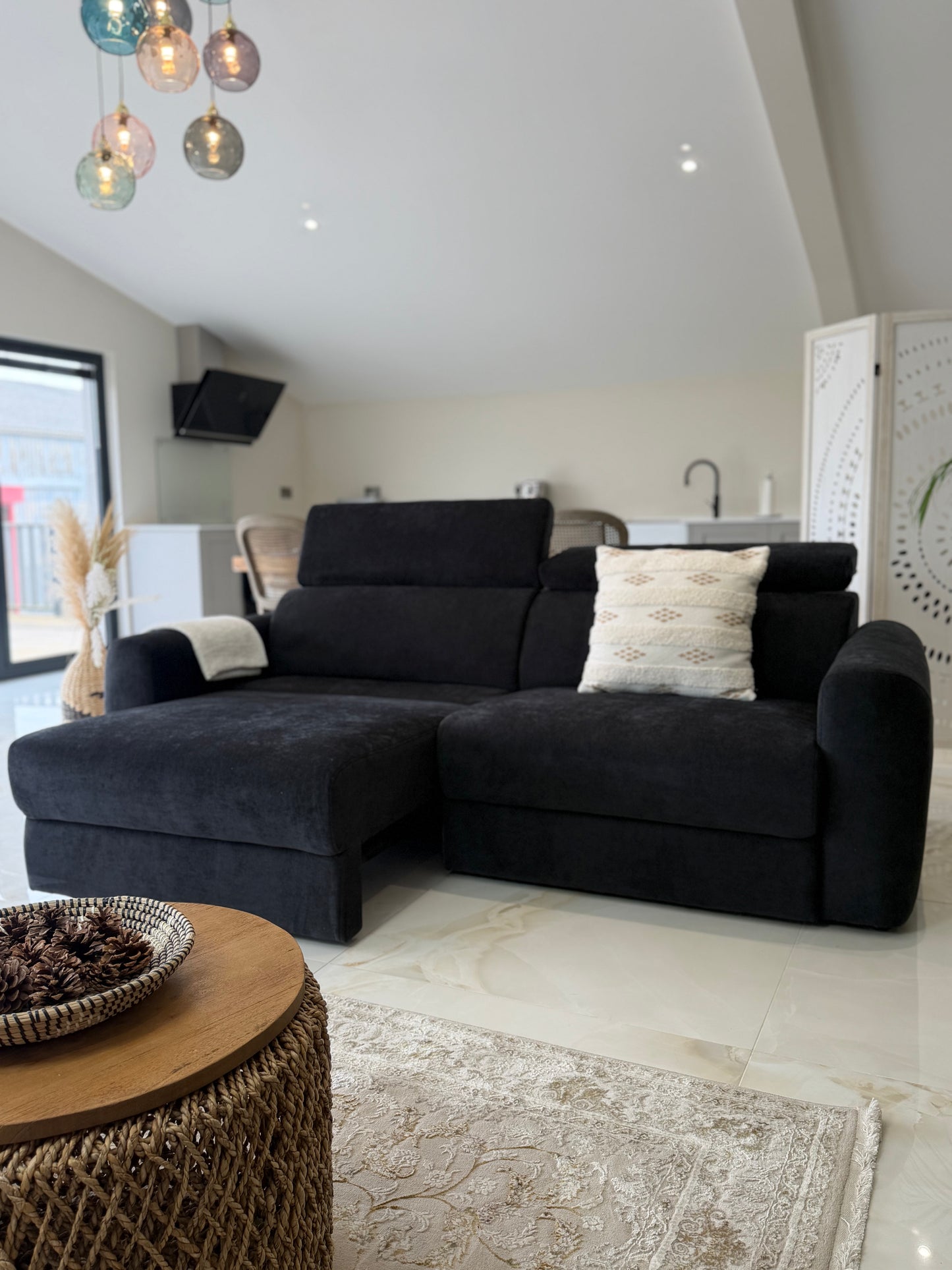 The Verano Sofa | Black 3 Seater Electric Sofabed