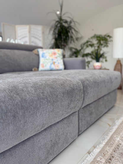 The Verano Sofa | Grey 3 Seater Electric Sofabed