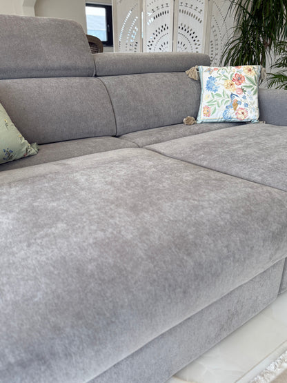 The Verano Sofa | Grey 3 Seater Electric Sofabed