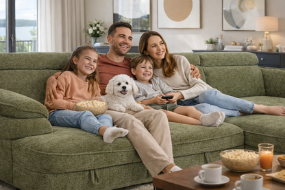 The Ravello Collection | Matcha U Shape Corner Sofabed