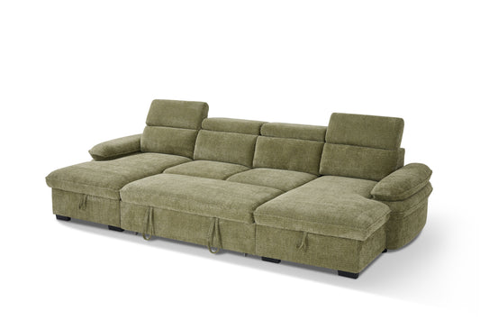 The Ravello Collection | Matcha U Shape Corner Sofabed