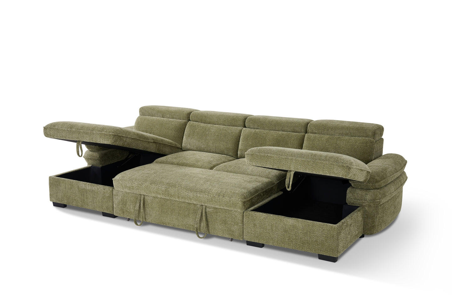 The Ravello Collection | Matcha U Shape Corner Sofabed