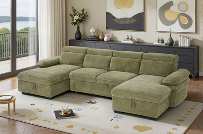 The Ravello Collection | Matcha U Shape Corner Sofabed