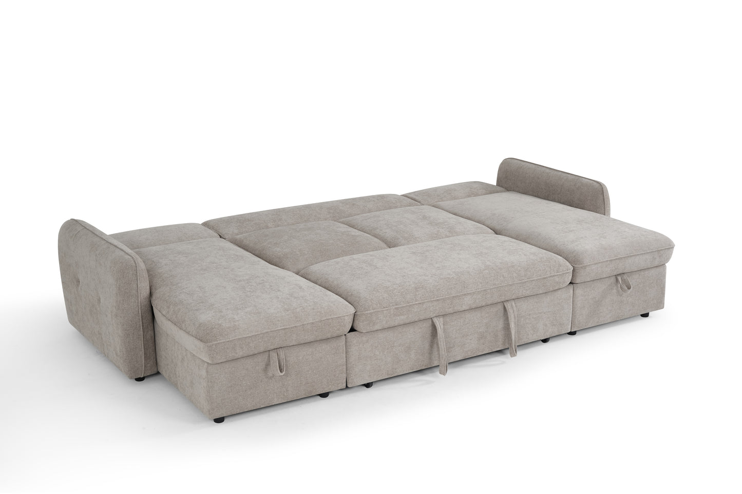 The Alvero Collection | Beige U Shape Corner Sofabed
