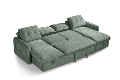 The Alvero Collection | Matcha U Shape Corner Sofabed