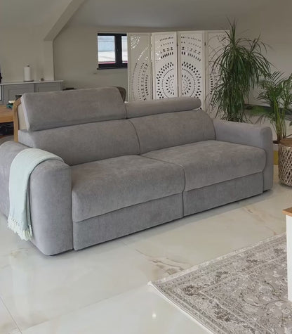 The Verano Sofa | Grey 3 Seater Electric Sofabed