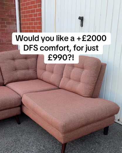 Ex-Display DFS New Camden Corner Sofa - Spice Camden Weave | RRP £2049