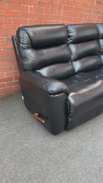 Ex-Display La-Z-Boy in Genuine Black Leather RRP £3800